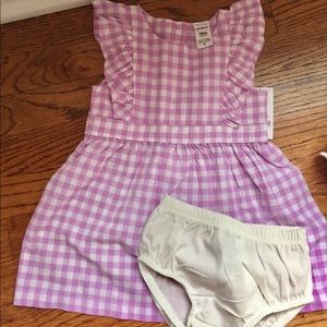 Carters Buffalo Plaid Dress NWT